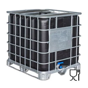 Cuve IBC 1000 litres - noir - palette acier ou plastique - renouvelé cubi-1000L-renouvele-pallette-metal-qualite-alimentaire.jpg